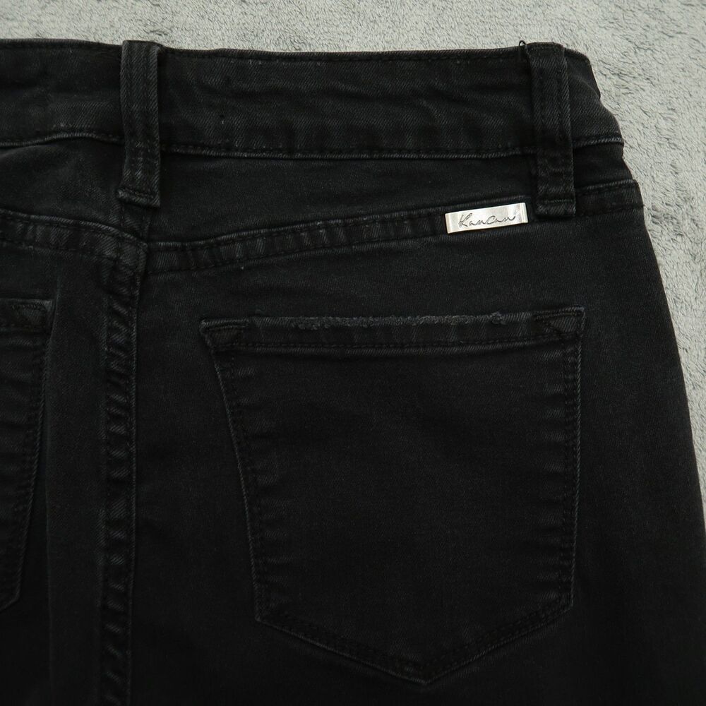 KanCan Jeans Junior's Size 7/27 Black Low-Rise Skinny 29" Inseam Distressed - Picture 15 of 16